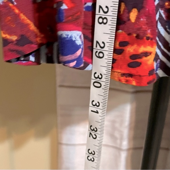 Free People Audrey Abstract Deep Plunge Neckline Romper - Picture 9 of 10